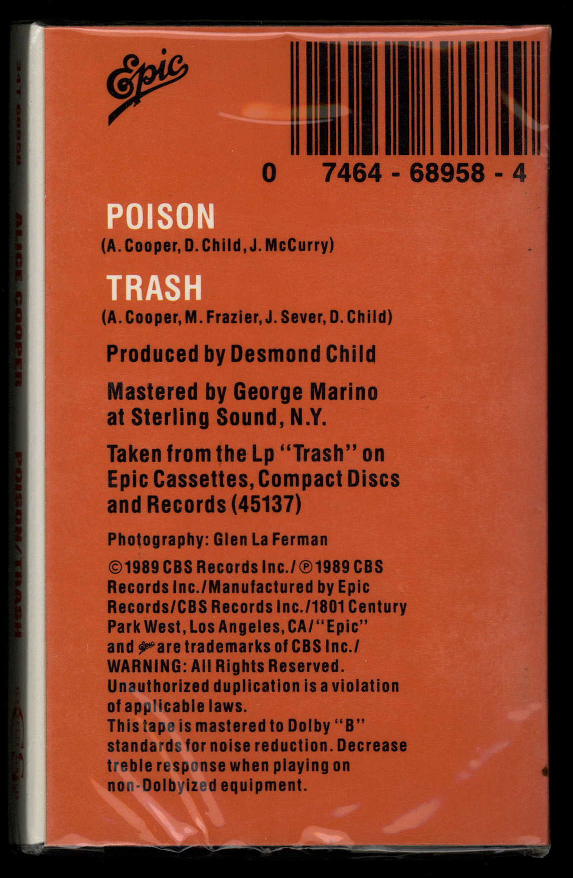 Cassingle cover