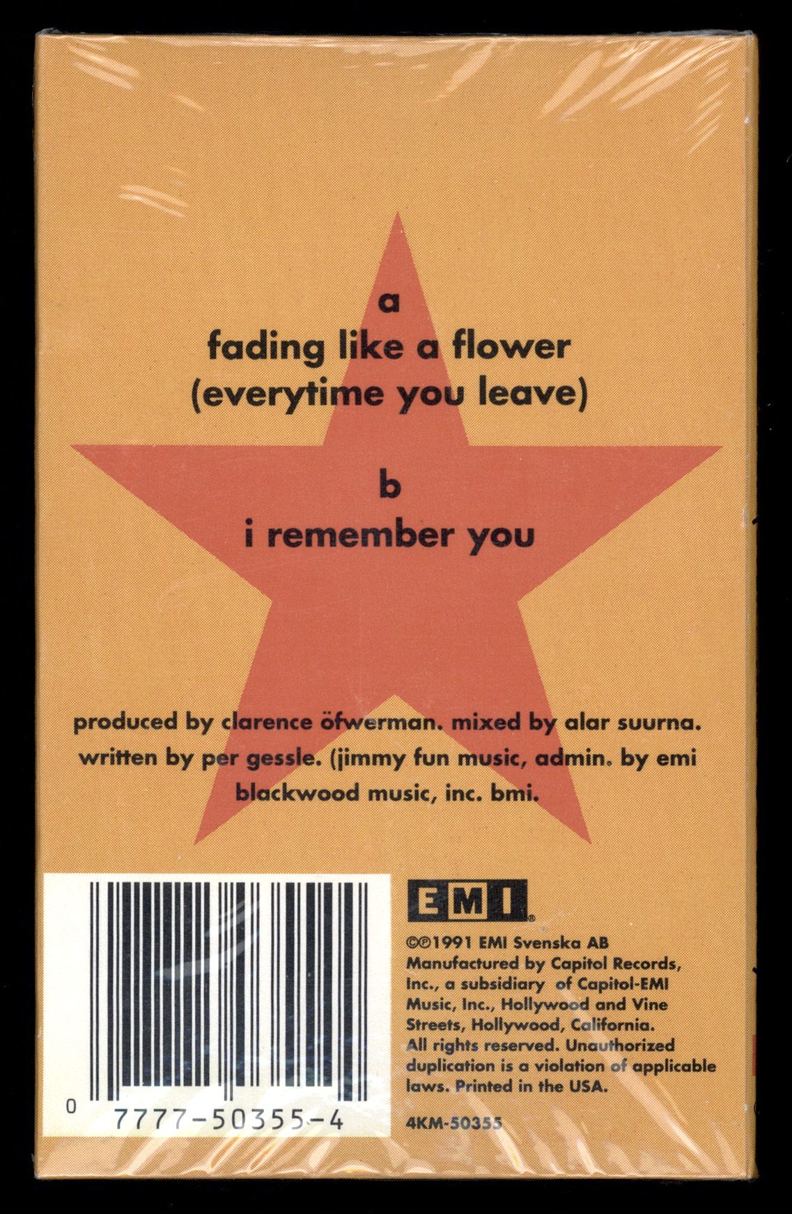 Cassingle cover